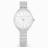 【希少】Swarovski スワロフスキー 腕時計 Attract シルバー Attract ウォッチ, スイス製, メタルブレスレット, シルバー系