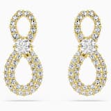 White, gold-tone plated