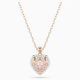 White, rose-gold tone plated