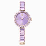 Purple, gold-tone plated