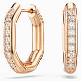 White, rose-gold tone plated