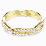 White, gold-tone plated