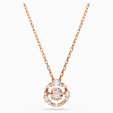 Multi-colored, rose-gold tone plated