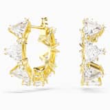 White, gold-tone plated