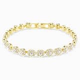 White, gold-tone plated