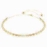 White, gold-tone plated