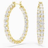 White, gold-tone plated