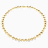 Brown, gold-tone plated