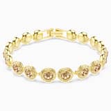 Brown, gold-tone plated