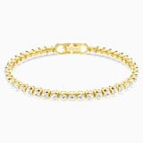 White, gold-tone plated