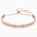 Multi-colored, rose-gold tone plated