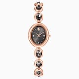 Black, rose-gold tone PVD