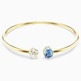 Light multi-colored, gold-tone plated