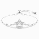 White, rhodium plated
