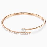 White, rose gold-tone plated