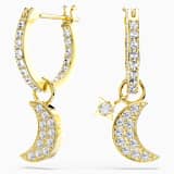 White, gold-tone plated