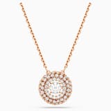 Vit, roséguldfärgad plätering