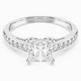 White, rhodium plated