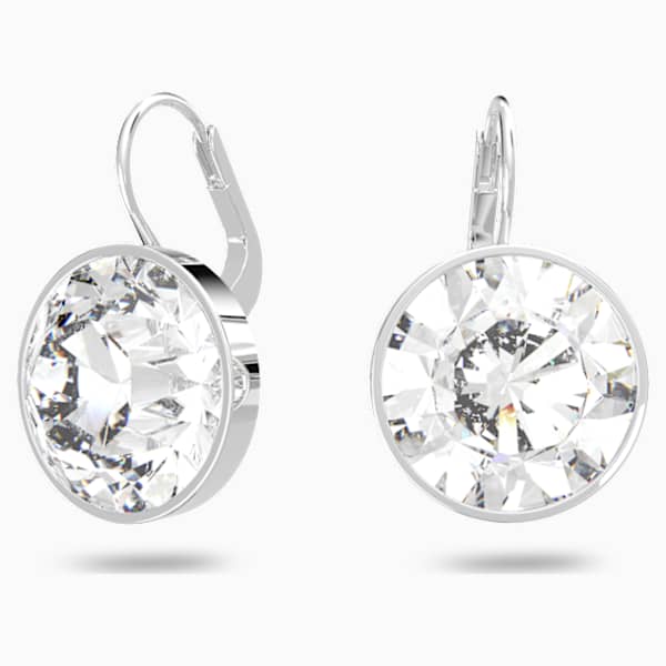 swarovski black drop earrings