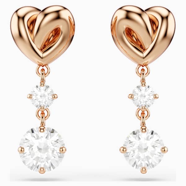 CS-DB Silver Luxury White Marquise Cut Clear CZ Paved Olive Branch Circle Stud Charm Earrings