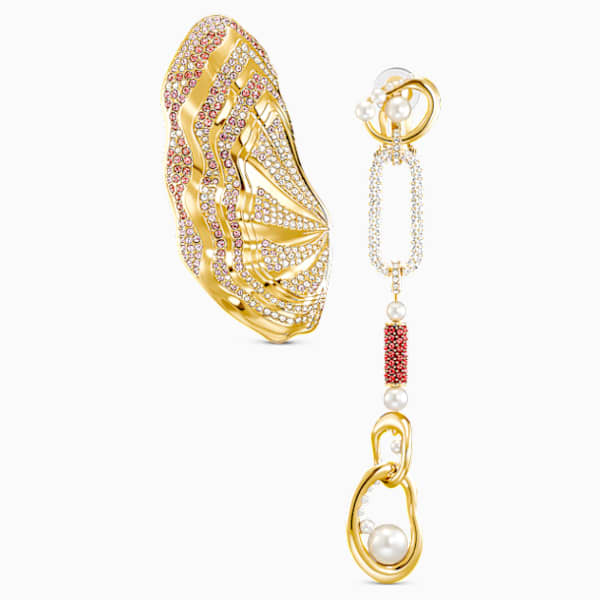 Swarovski Crystal Earrings Colourful Clear Com - Multi Coloured Crystal Chandelier Earrings Swarovski Crystal Earrings Colourful Clear Com - Multi Coloured Crystal Chandelier Earrings