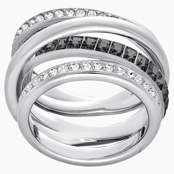 Dynamic 戒指, 灰色, 镀铑 - Swarovski, 5221439