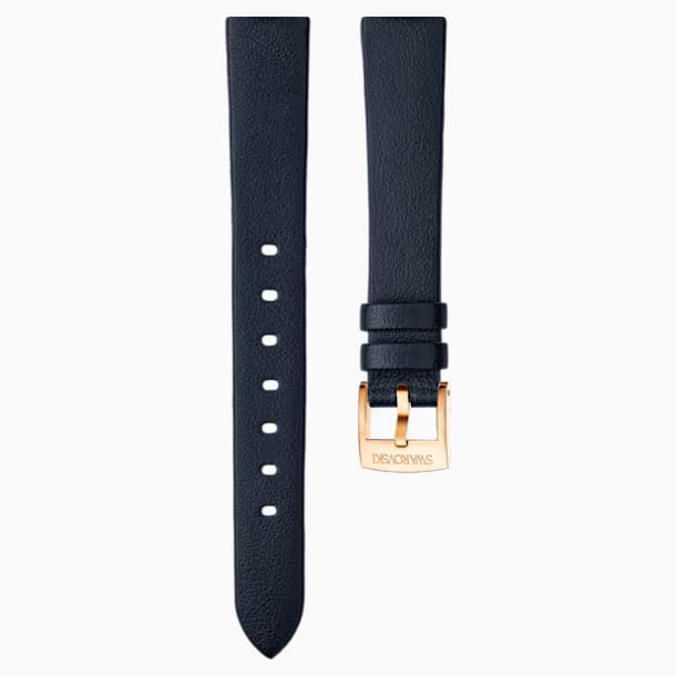 14mm 表带, 黑色, 镀玫瑰金色调 - Swarovski, 5301922