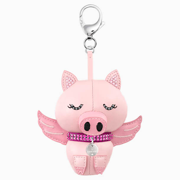 Bu Bu 手袋坠饰, 粉红色, 镀白金色 - Swarovski, 5457470