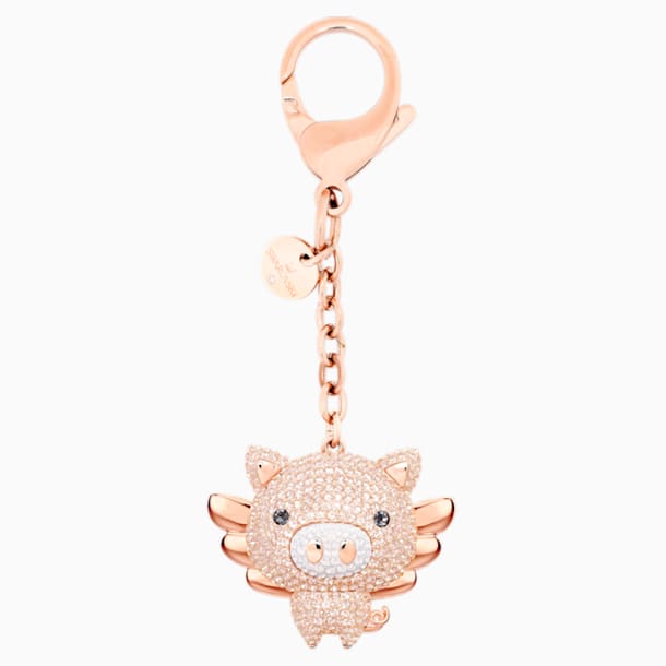 Little Pig 手袋坠饰, 粉红色, 混搭多种镀层 - Swarovski, 5457471
