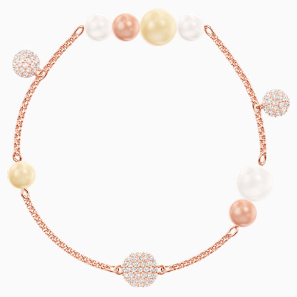 Swarovski Remix Collection Pearl Strand, 彩色设计, 镀玫瑰金色调 - Swarovski, 5479013