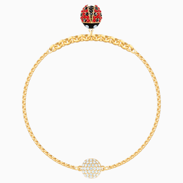 Swarovski Remix Collection Ladybug Strand, 彩色设计, 镀金色调 - Swarovski, 5479016