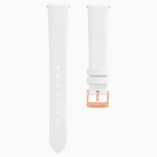 13MM 表带, 白色, 镀玫瑰金色调 - Swarovski, 5485044