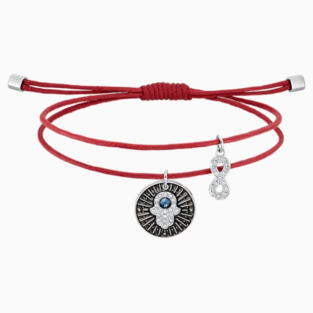 Unisex Hamsa Hand 手链, 彩色设计, 不锈钢 - Swarovski, 5504682