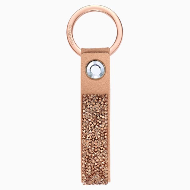 Glam Rock 钥匙扣, 粉红金色, 镀玫瑰金色调 - Swarovski, 5510797