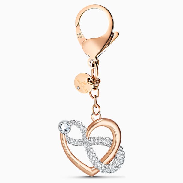 Infinite 手袋坠饰, 白色, 镀玫瑰金色调 - Swarovski, 5530885