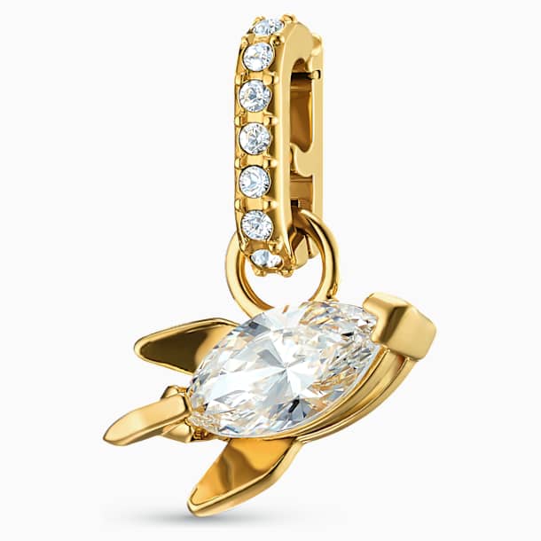 Out of this World Rocket Charm, 白色, 镀金色调 - Swarovski, 5531530