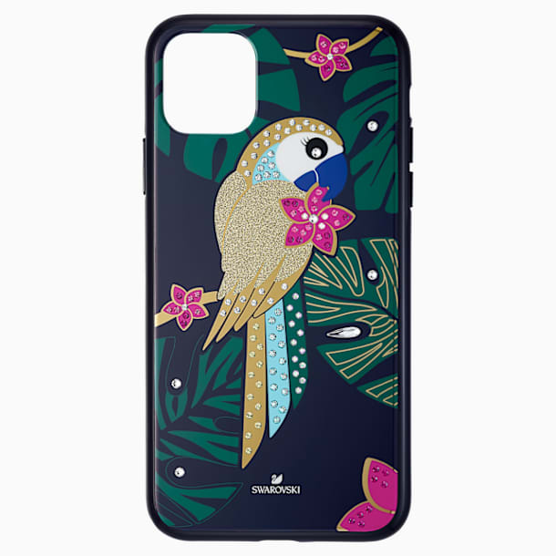 Tropical Parrot 智能手机防震保护套, iPhone® 11 Pro Max, 深色渐变 - Swarovski, 5533976