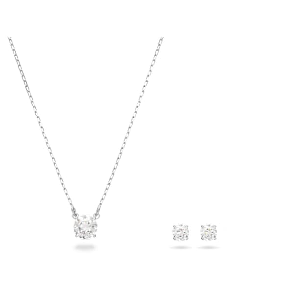 Swarovski necklace top and earrings set