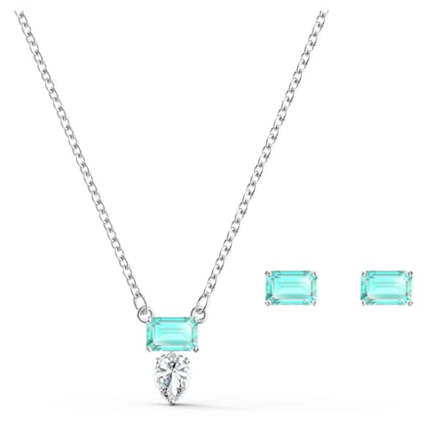 Swarovski blue jewelry set clearance