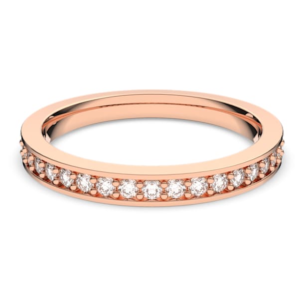 Δαχτυλίδι Rare, Λευκό, Επιμετάλλωση σε ροζ χρυσαφί τόνο - Swarovski, 5032902