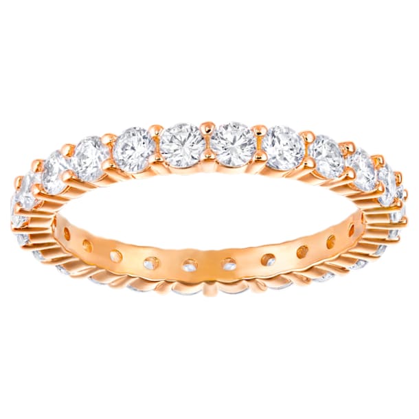 Vittore XL Ring, White, Rose-gold tone plated - Swarovski, 5237740