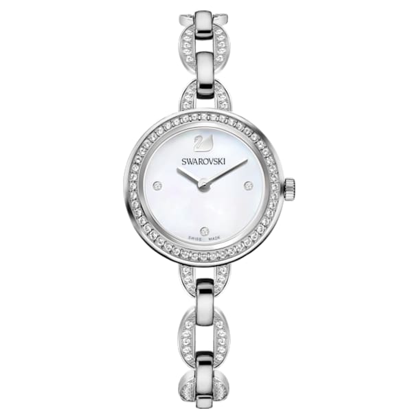 Aila Mini Watch, Metal bracelet, Stainless steel - Swarovski, 5253332