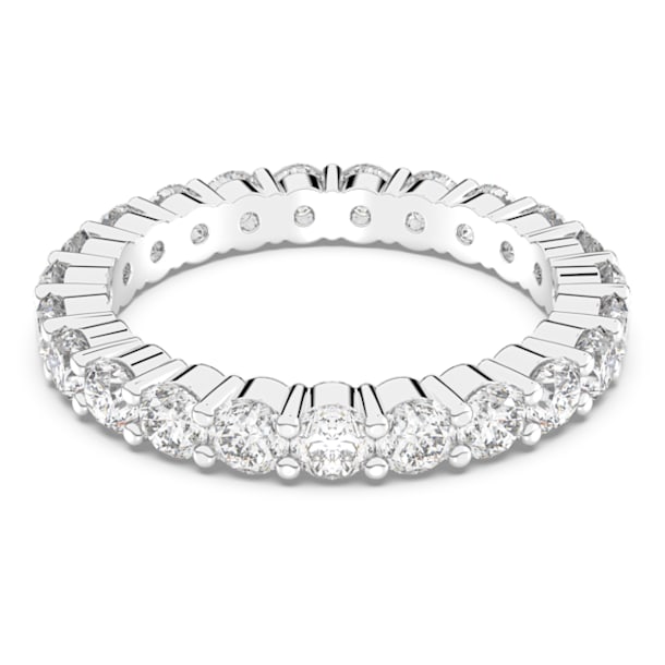 Vittore XL ring, Round cut, White, Rhodium plated - Swarovski, 5257465