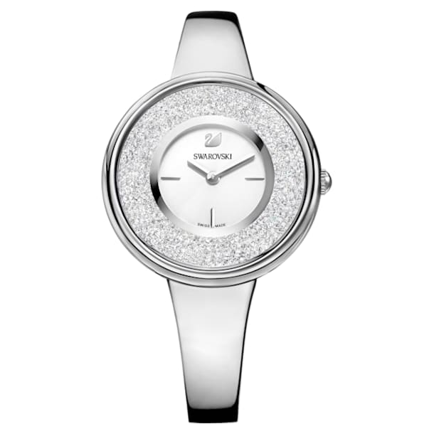 Crystalline Pure Watch, Metal bracelet, White, Stainless steel - Swarovski, 5269256