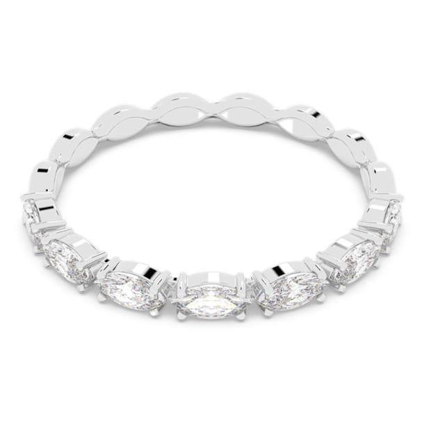 Vittore ring, Marquise cut, White, Rhodium plated - Swarovski, 5366570