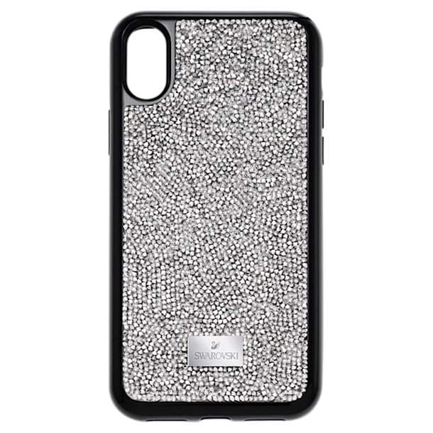 Glam Rock smartphone case, iPhone® X/XS, Grey - Swarovski, 5392053