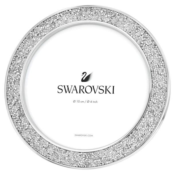 Portarretratos Minera, redondo, tono plateado - Swarovski, 5408239