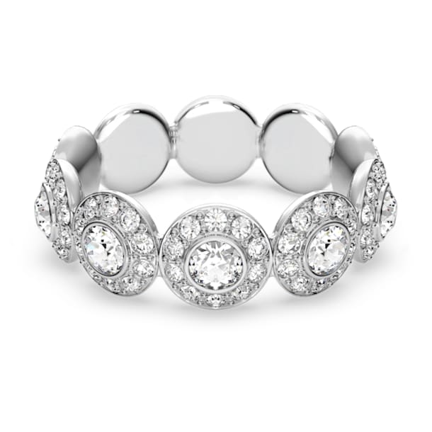 Angelic ring, Round cut, White, Rhodium plated - Swarovski, 5410290
