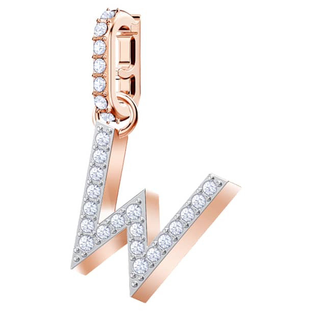 Swarovski Remix Collection W bedel, Brief, Wit, Roségoudkleurige toplaag - Swarovski, 5440422 Swarovski Remix Collection W bedel, Brief, Wit, Roségoudkleurige toplaag - Swarovski, 5440422