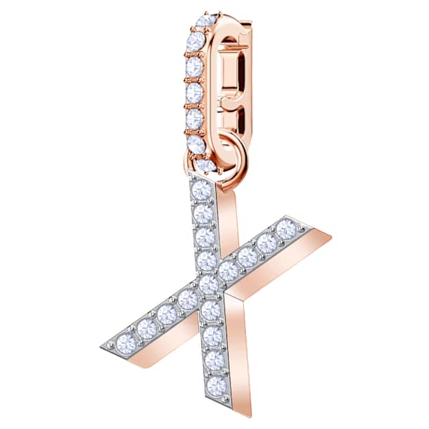 Swarovski Remix Collection X bedel, Brief, Wit, Roségoudkleurige toplaag - Swarovski, 5440510 Swarovski Remix Collection X bedel, Brief, Wit, Roségoudkleurige toplaag - Swarovski, 5440510